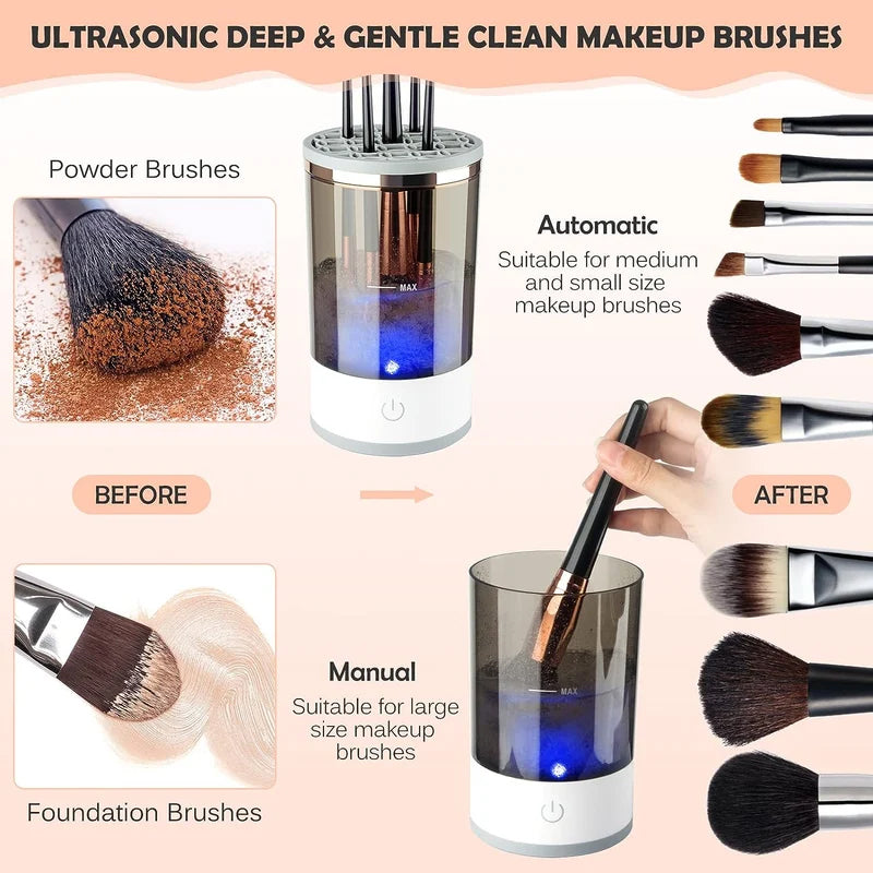 Ultimate electric makeup brush cleaner