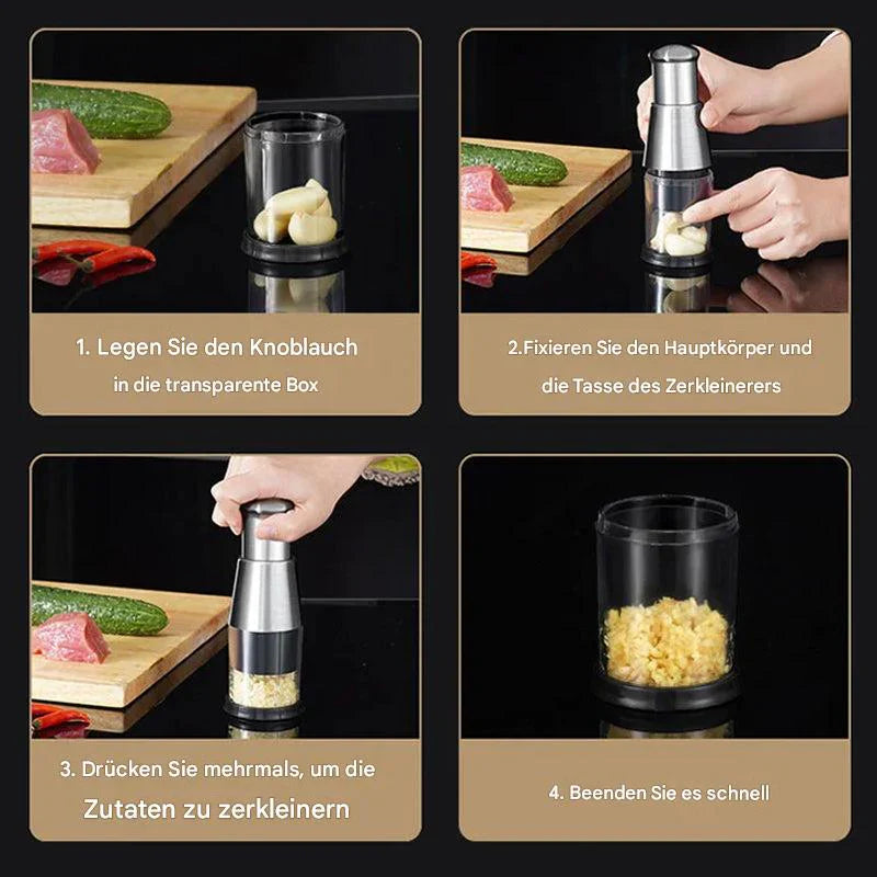 Multifunctional Garlic And Vegetable Chopper – Stainless Steel Cutter For Fast Chopping