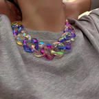 Temperament Exaggerated Candy Color Necklace
