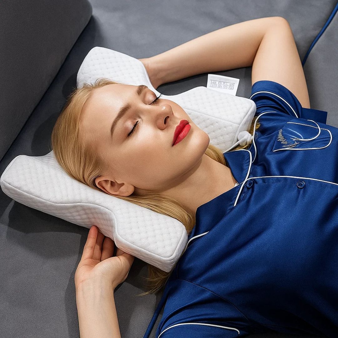 Spine Relief & Posture Alignment – Contour Memory Foam – Pain-Free Deep Sleep Support