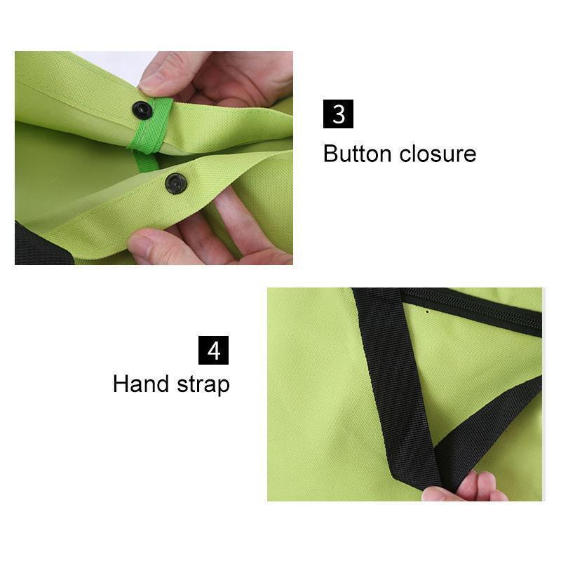 2 In 1 Folding Shopping Cart Tote Bag
