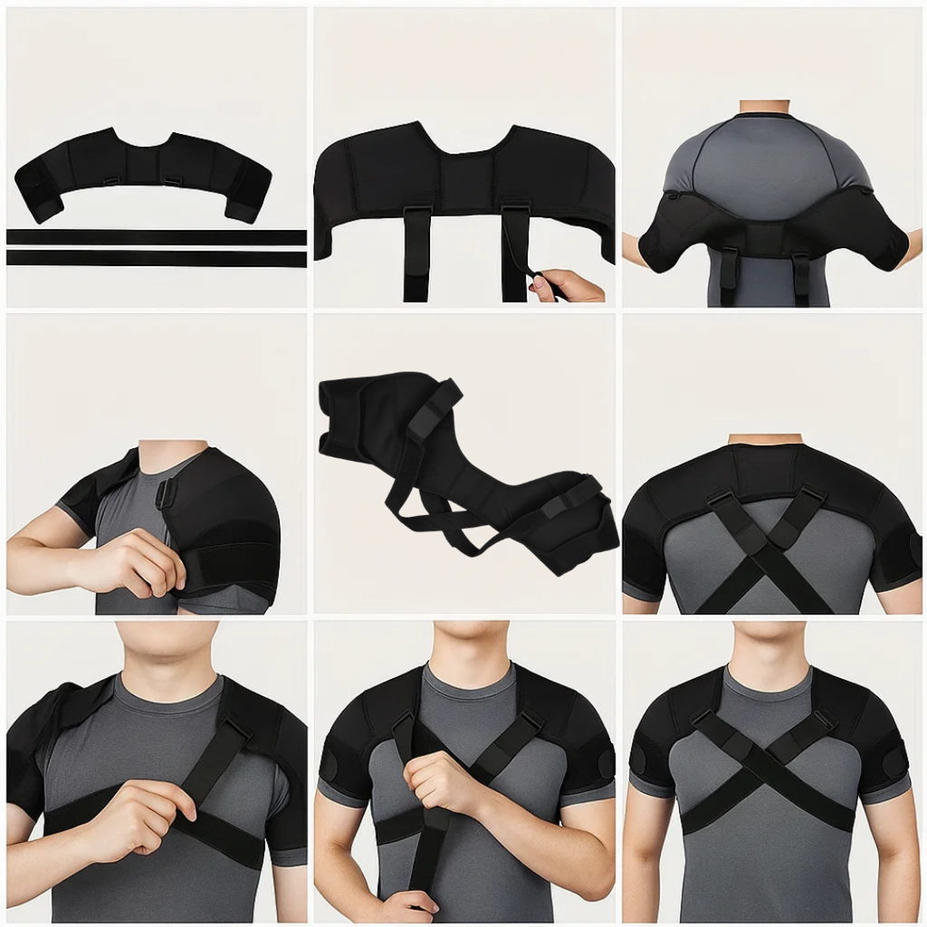 Cross-Compression Stability – Breathable Mesh Comfort – Relieves Shoulder Pain & Improves Posture