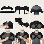 Cross-Compression Stability – Breathable Mesh Comfort – Relieves Shoulder Pain & Improves Posture