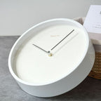 Nordic Minimalist Wooden Wall Clock White Black Design