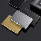 Ultral thin card case with theft and demagnetization protection