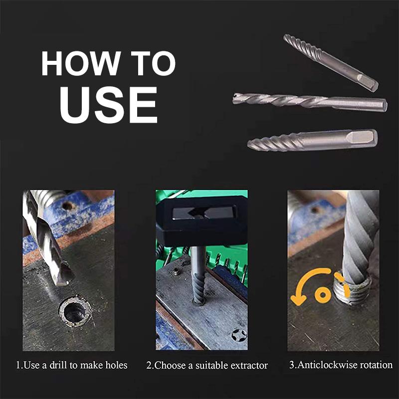 Damaged Screw Extractor (11 pieces)