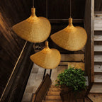 Rattan Hanging Lamp - RusticWeave