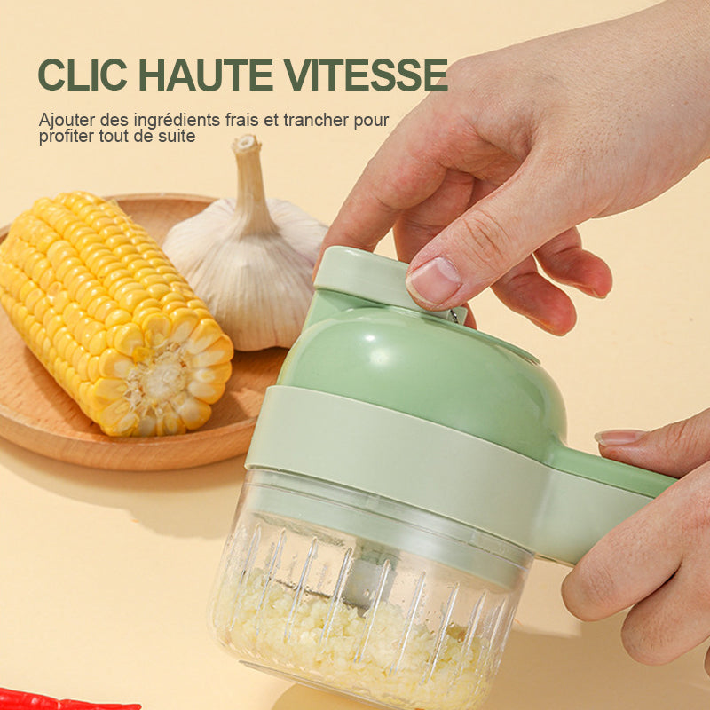 Electric cordless garlic chopper
