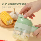 Electric cordless garlic chopper
