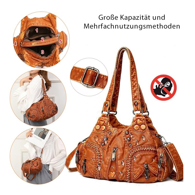 Handbag made of soft leather