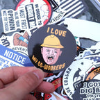 150 Pcs blue collar funny stickers‍️