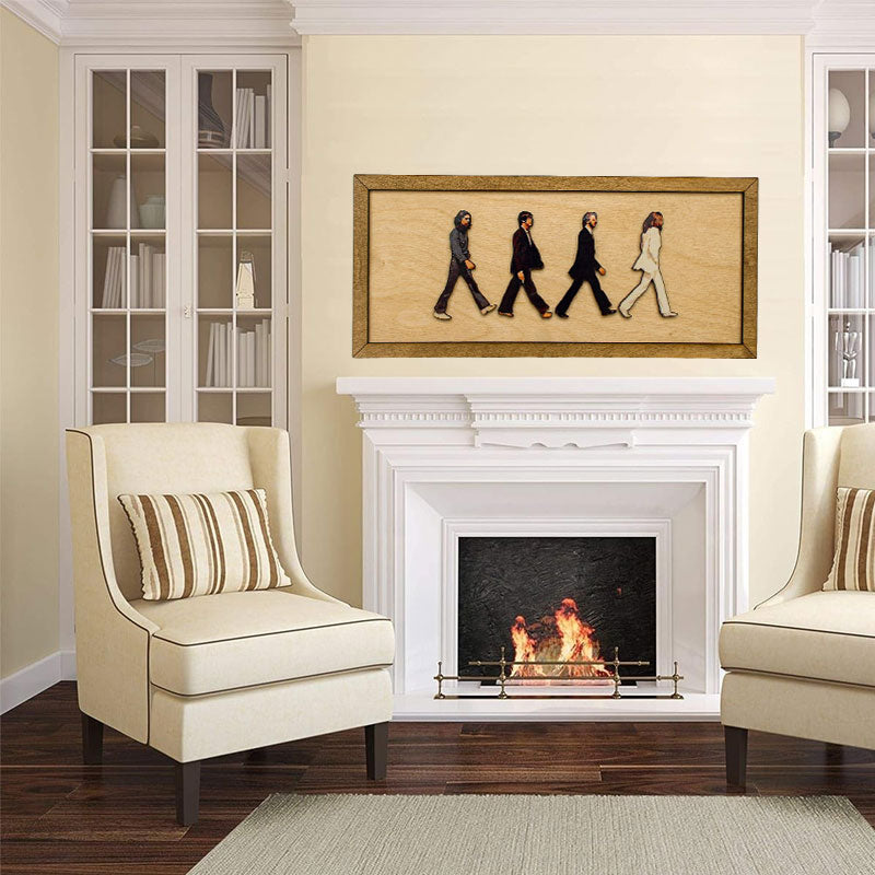 The Beatles framed Abbey Road portrait