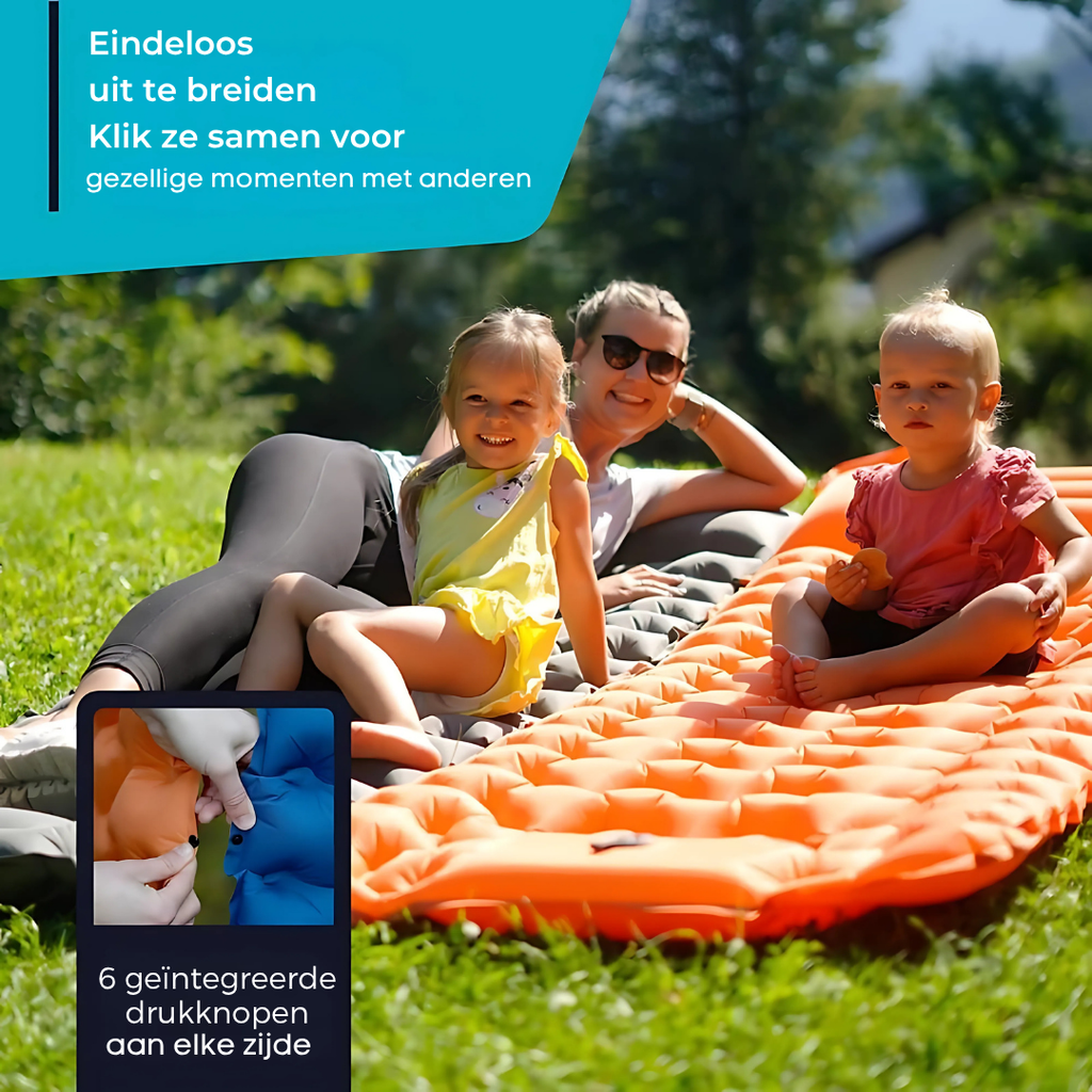 AirLite Self-Inflating Sleeping Mat – Lightweight, Compact & 10 cm Thick Comfort