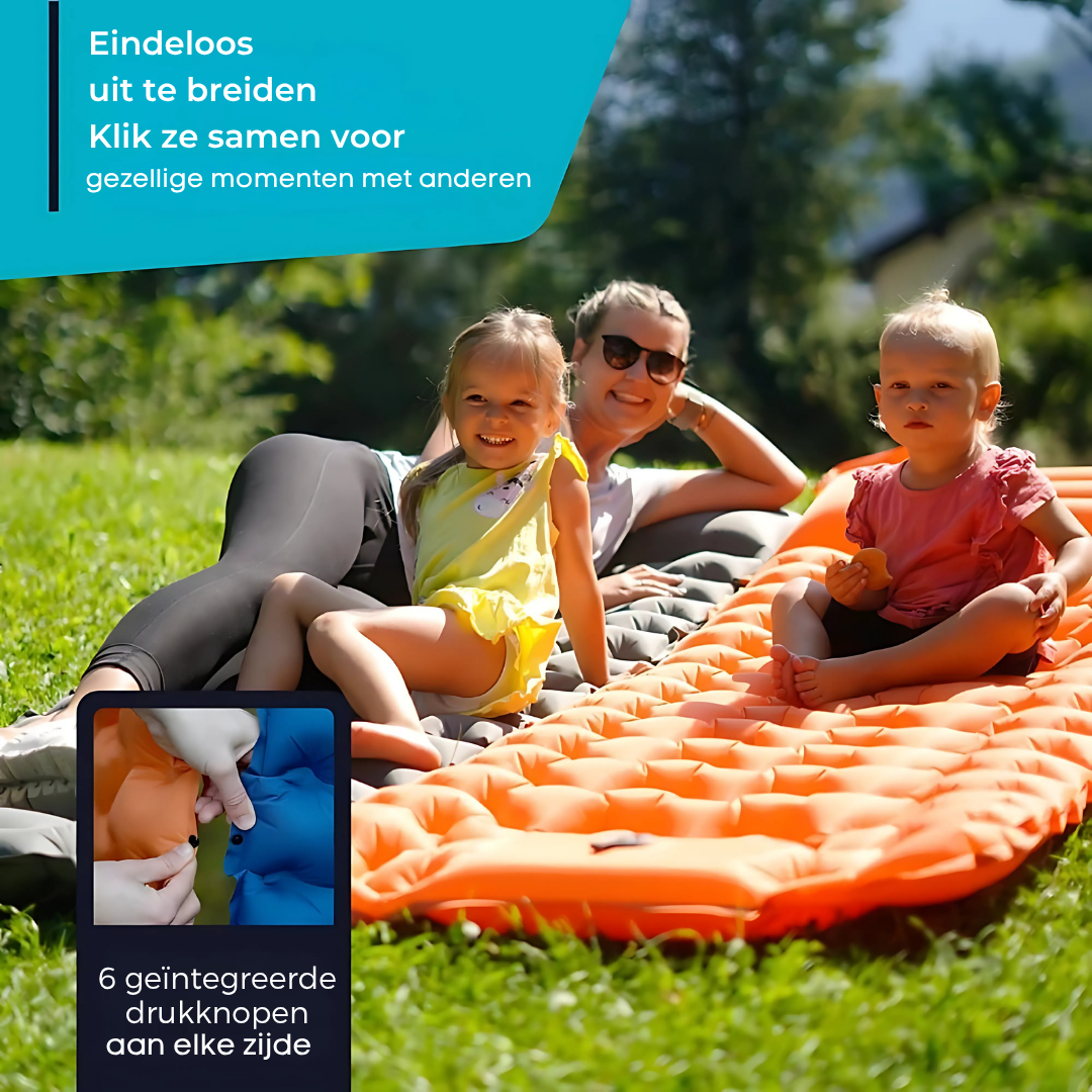 AirLite Self-Inflating Sleeping Mat – Lightweight, Compact & 10 cm Thick Comfort