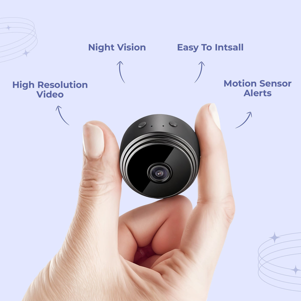 Wireless Indoor Security Camera Pro - Protect Your Family from Robberies and Burglaries