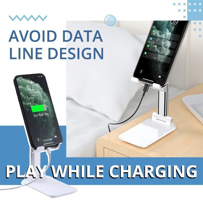 Folding Phone and Tablet Stand with Adjustable Height and Angle