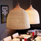 RusticGlow - Woven Rattan Pendant Light