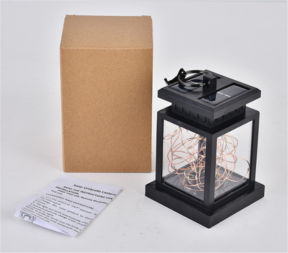 Solar LED Lantern with Fairy Lights – Decorative Garden Lamp for Outdoors and Terrace