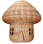 Handcrafted Rattan Mushroom House Ornament – Beautiful Woven Decoration for Home