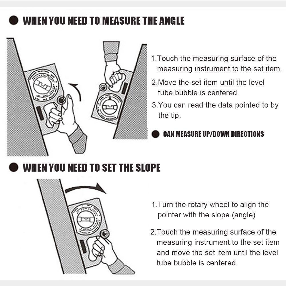 Inclination Horizontal Vertical Angle Bevel Angle Meter Inclination Meter