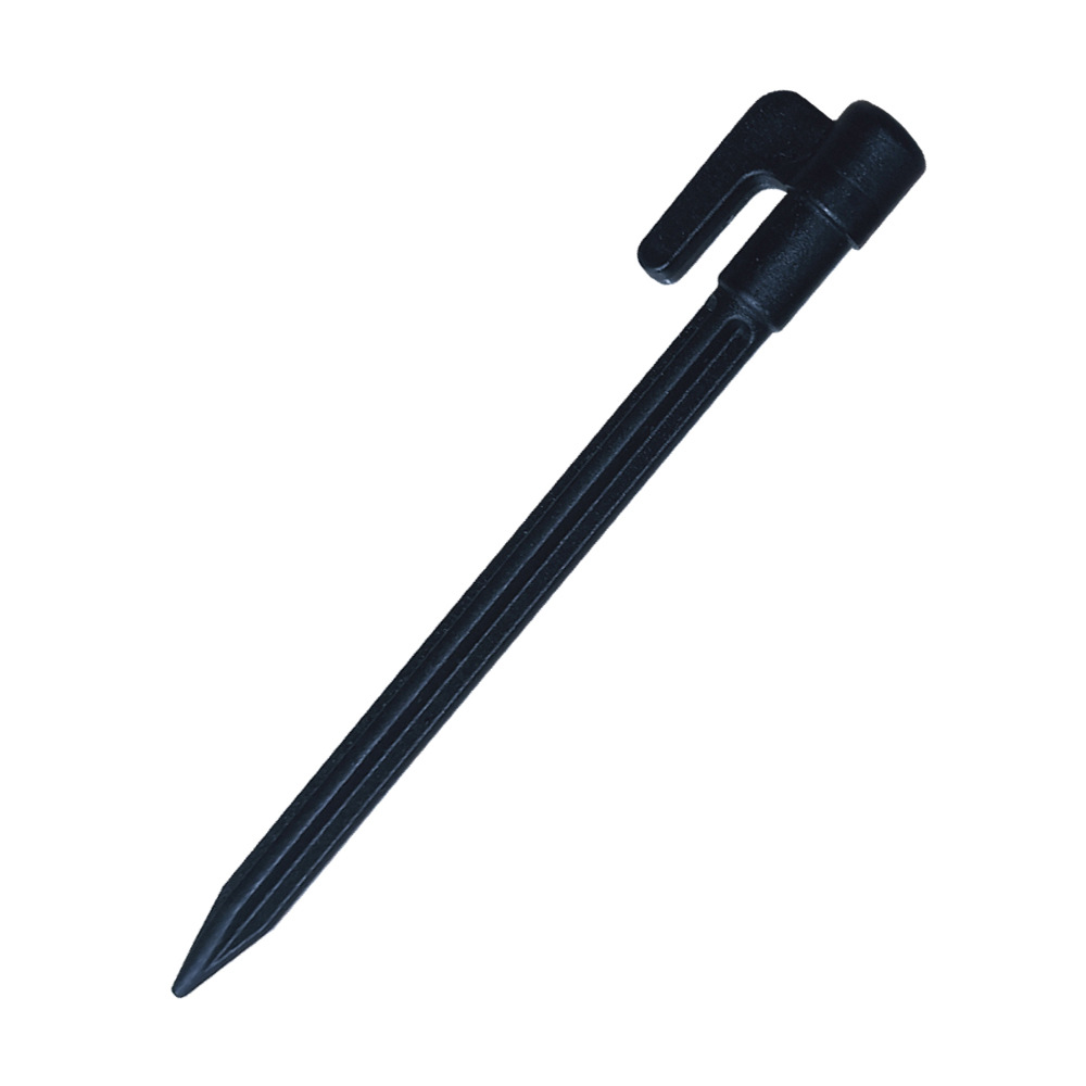 Plastic Tent Stakes with Hooks – Camping Tent Pegs for Tarps and Canopies