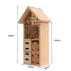 Insect house made of wood – Bee and insect friendly habitat for garden and terrace