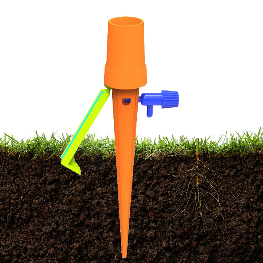 Automatic watering spike for plants – With bottle adapter