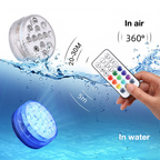 Underwater LED light with remote control – RGB multicolor pool lighting for bathrooms and ponds