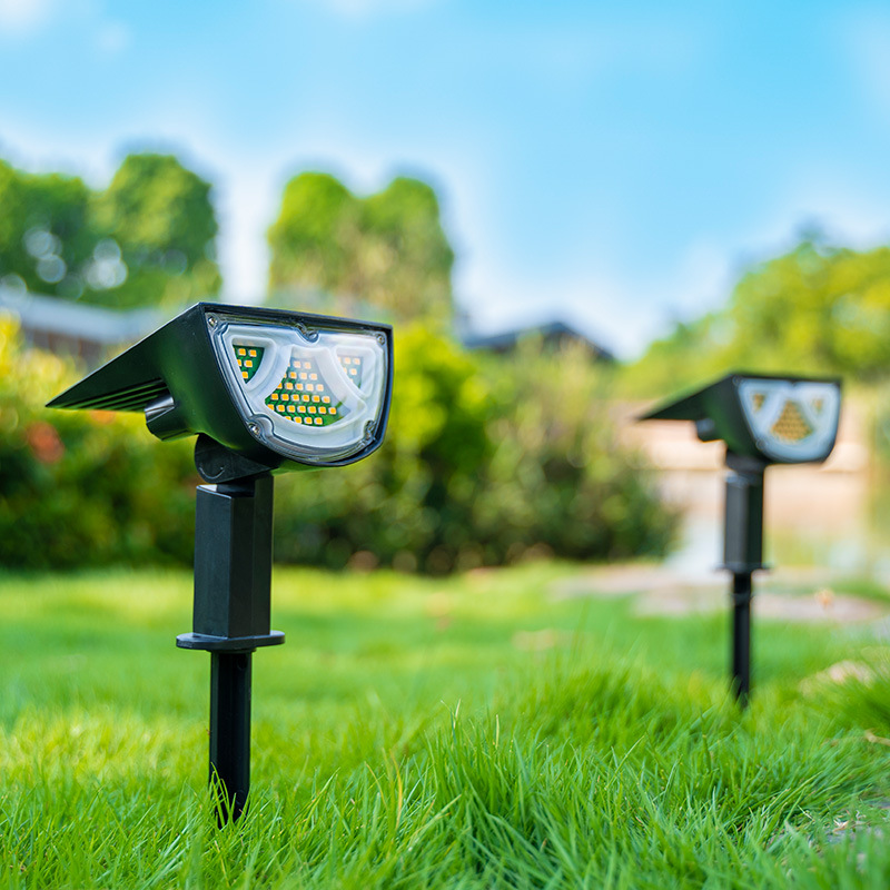 Solar LED Spotlight – Outdoor lighting with solar panel for garden and pathways