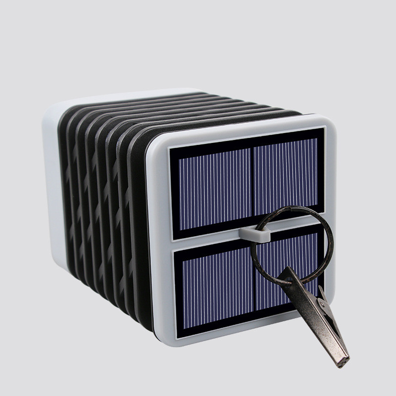 Solar LED garden lantern with ribbed design – Decorative outdoor lighting for garden