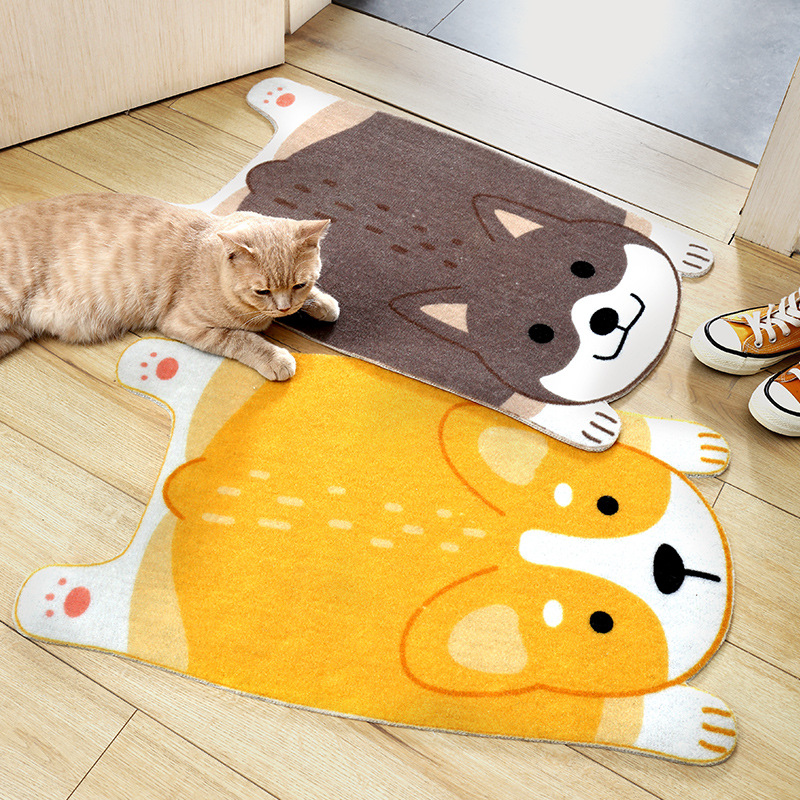 Cute Animal Non-Slip Mat – Pet Design for Kitchen, Bathroom and Hallway