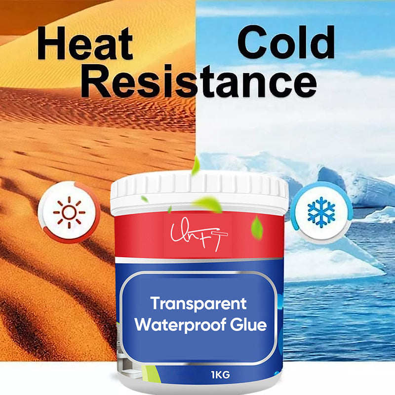 Transparent waterproof adhesive