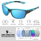 Outdoor sports sunglasses with glare-free polarized lens