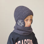 Kids Winter Fleece Scarf Suit Knit Hat