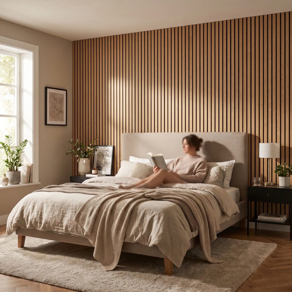 WoodLook Wall Panels – Self-Adhesive 3D PVC Wall Covering for Quick Living Effect
