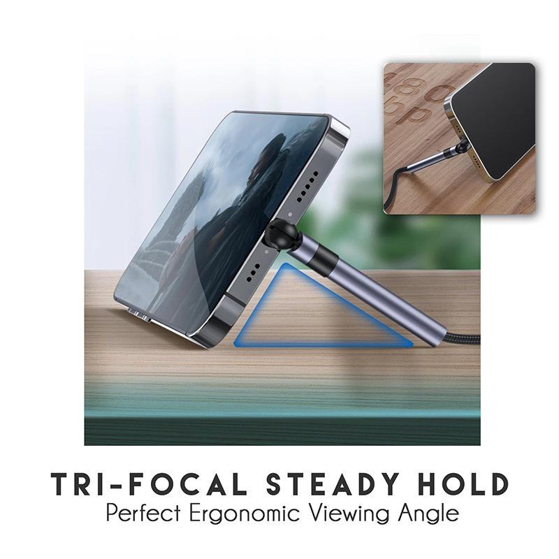 Rotatable Phone Stand Charger Cable
