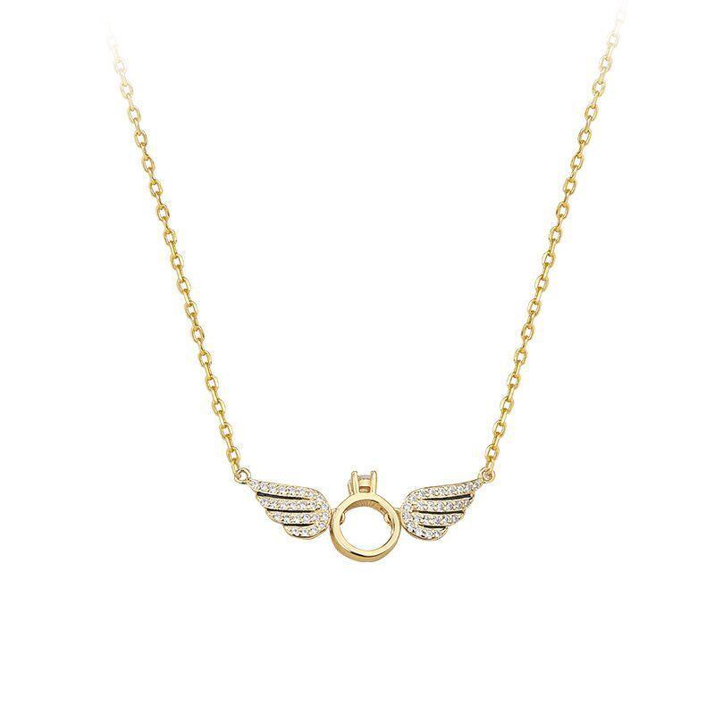 Sterling Silver Angel Wing Necklace