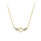 Sterling Silver Angel Wing Necklace