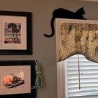 Black Cat Door Corner Sign Decoration