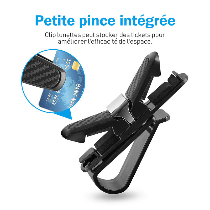 Sunglasses holder for car visor