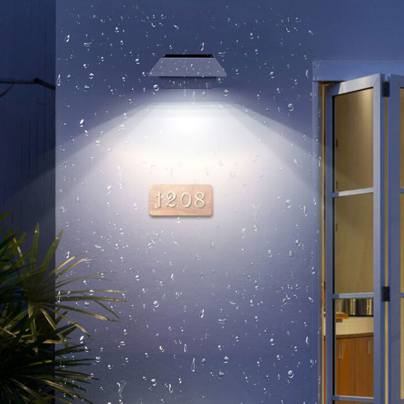 Solar UFO Shape Design Fence Light LED Outdoor Wall Lamp