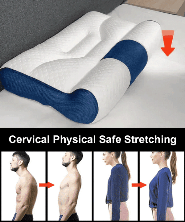 Sleep-improving neck pillow with comfort support of goose down