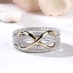 Mother & Daughter Forever Connected Together Ring