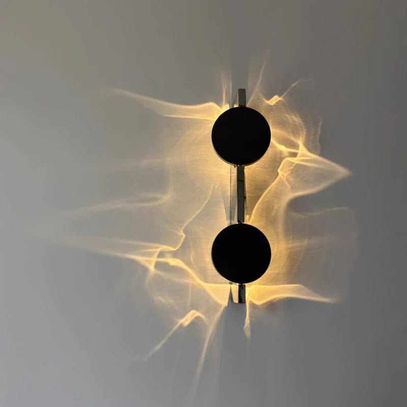 Rotatable Ripple-Light Wall Sconce with Aluminum and Stainless Steel