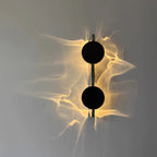 Rotatable Ripple-Light Wall Sconce with Aluminum and Stainless Steel
