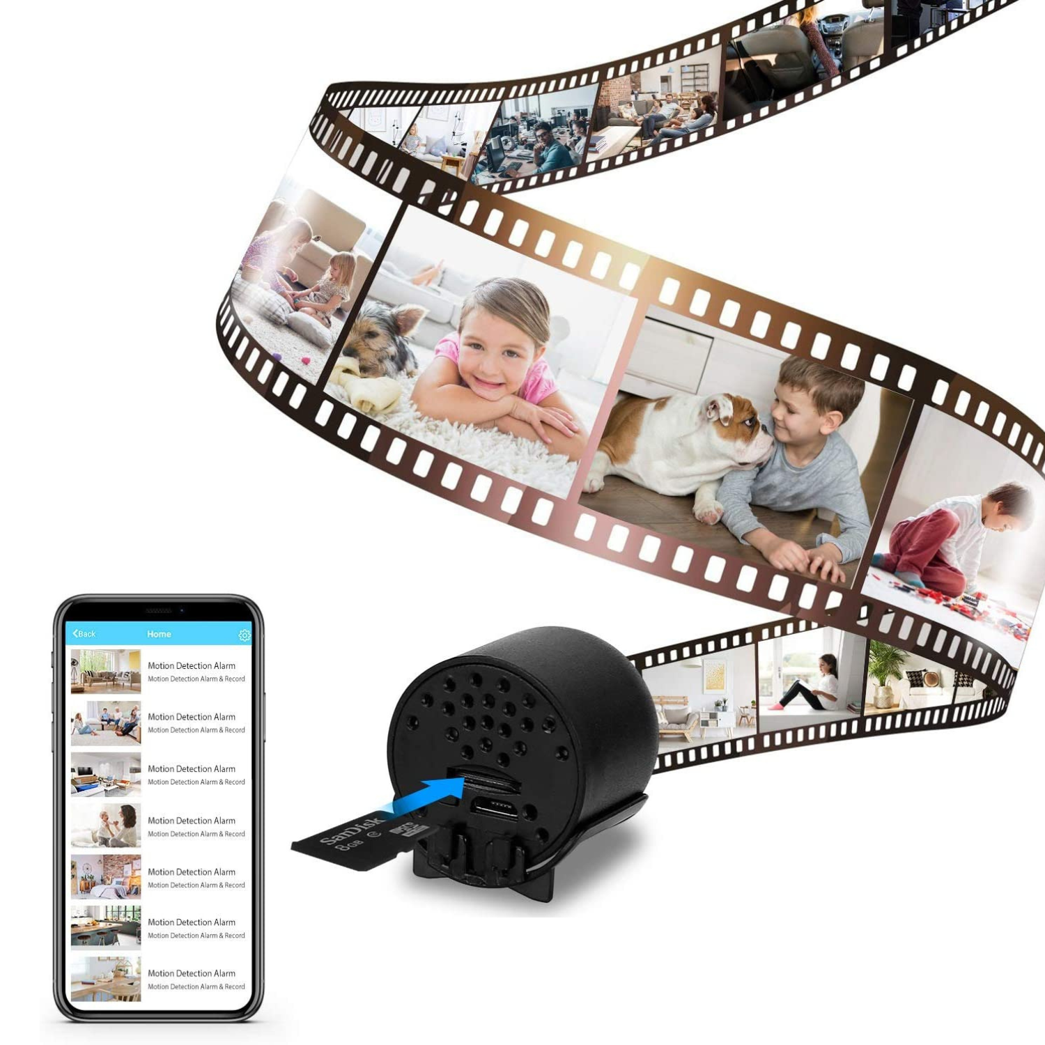 Wireless Mini-Wifi Indoor Home Security Camera