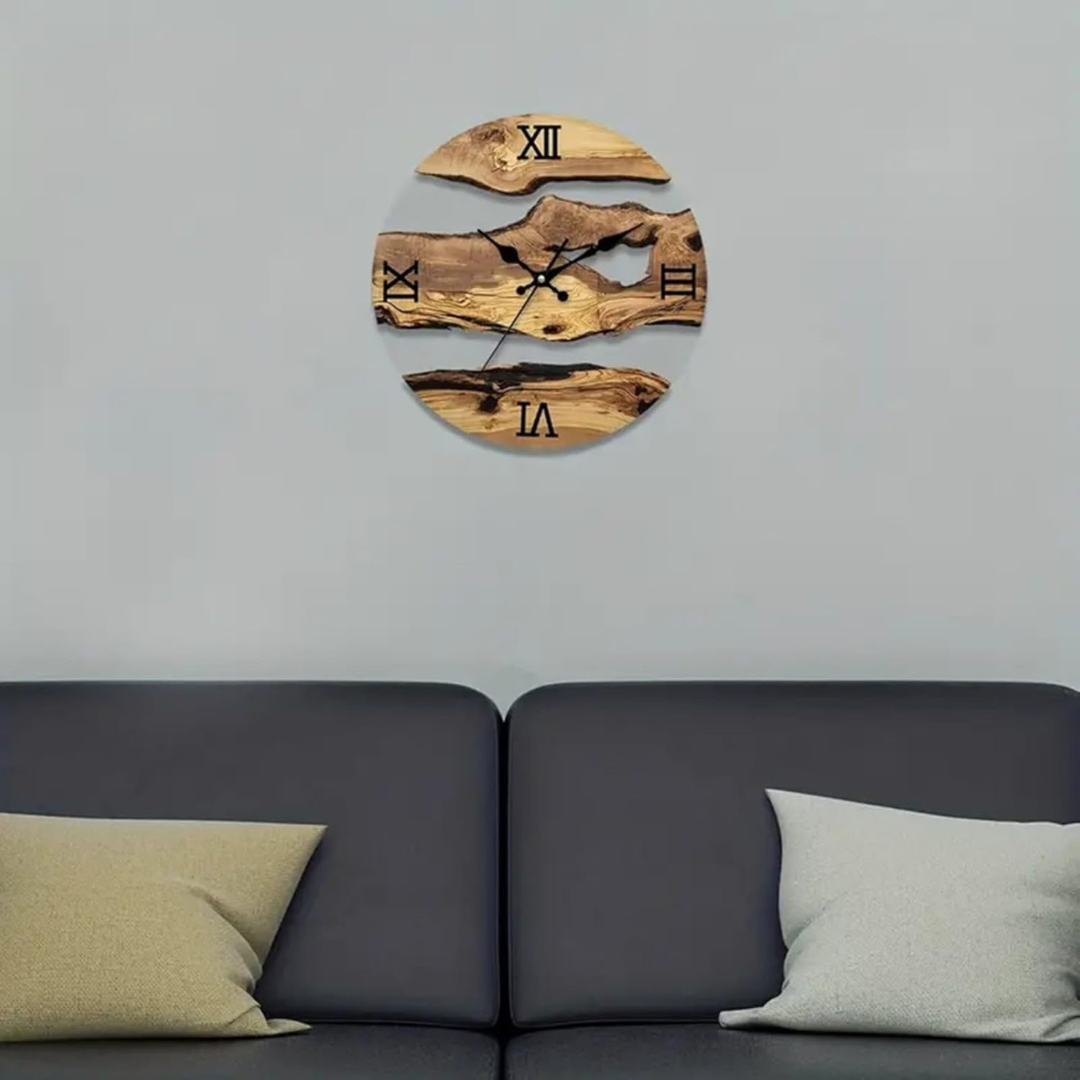 Grane | Modern Black Wall Clock 30 cm made of Acrylic