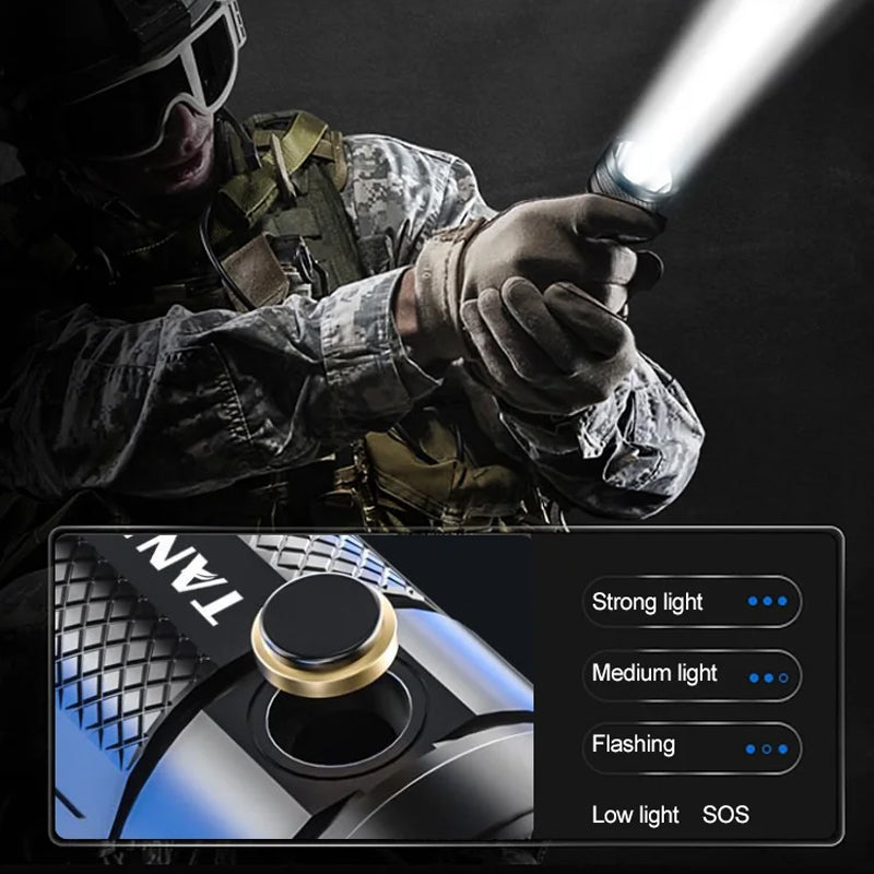 Portable Strong Light Outdoor Flashlight