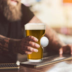 Golf ball pint glass