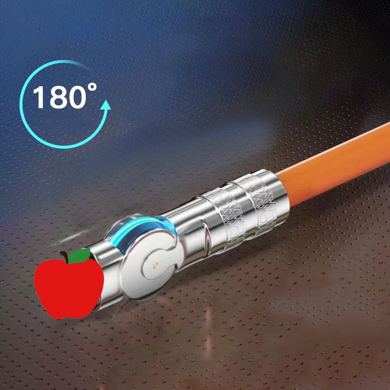 Rotating elbow data cable